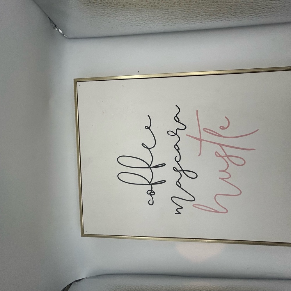 Hobby Lobby White and Pink Wall Art